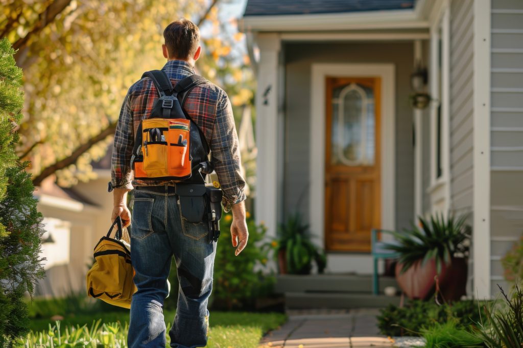 General contractor walking into a local Beaufort, Hilton Head, and Savannah area home